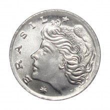 Moeda V-288 1 Centavo 1969 FC  Aço Inoxidável Ø17mm 2,6gr.