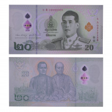 P#142 20 Baht 2022 FE Tailândia Ásia Polímero