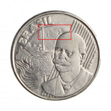 Moeda V-548 50 Centavos 2002 MBC+ Data Vazada Aço Inoxidável  Ø23mm 7,8gr.