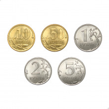 Set 5 Moedas 2013 FC Rússia Europa