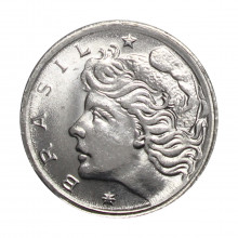 Moeda V-291 2 Centavos 1969 FC Aço Inoxidável Ø19mm 2,16gr.
