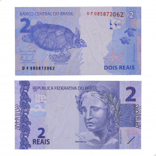 Cédula C-335 DF 2 Reais 2016 C/ Peq. Mancha SOB/FE - Henrique de C. Meirelles / Alexandre A. Tombini