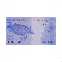 Cédula C-335 DF 2 Reais 2016 FE - Henrique de C. Meirelles / Alexandre A. Tombini