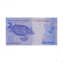 Cédula C-335 DE 2 Reais 2016 FE - Henrique de C. Meirelles / Alexandre A. Tombini