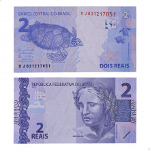 Cédula C-336 DJ 2 Reais 2016 FE - Henrique de C. Meirelles / Ilan Goldfajn