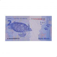 Cédula C-335 DH 2 Reais 2016 SOB/FE - Henrique de C. Meirelles / Alexandre A. Tombini