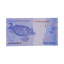 Cédula C-335 DH 2 Reais 2016 FE - Henrique de C. Meirelles / Alexandre A. Tombini