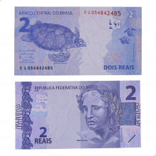 Cédula C-336 EL 2 Reais 2017 SOB/FE - Henrique de C. Meirelles / Ilan Goldfajn