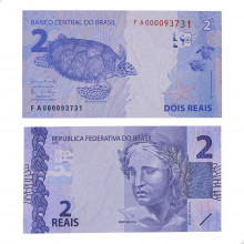 Cédula C-336 FA 2 Reais 2018 Escassa SOB/FE - Henrique de C. Meirelles / Ilan Goldfajn