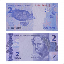 Cédula C-336 EL 2 Reais 2017 FE - Henrique de C. Meirelles / Ilan Goldfajn
