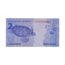Cédula C-336 EG 2 Reais 2017 FE - Henrique de C. Meirelles / Ilan Goldfajn
