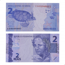 Cédula C-336 EG 2 Reais 2017 FE - Henrique de C. Meirelles / Ilan Goldfajn