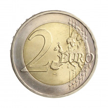 Moeda KM#276 2 Euros 2009 J FC Alemanha Europa Estado Federal do Sarre Bimetálico Ø25,75mm 8,5gr.