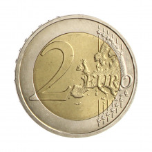 Moeda KM#260 2 Euros 2007 D SOB/FC Alemanha Europa Estado de Mecklemburgo-Pomerânia Ocidental Bimetálico Ø25,75mm 8,5gr.