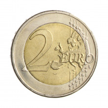 Moeda KM#258 2 Euros 2008 F FC Alemanha Europa Bimetálico Ø25,75mm 8,5gr.