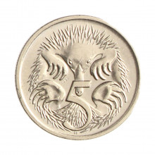 Moeda KM#401 5 Cents 1999 MBC Austrália Oceania Cupro Níquel Ø19,41mm 2,83gr.