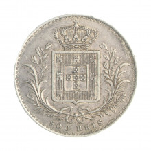 Moeda KM#509 500 Réis 1888 MBC Portugal Europa Prata 0.917 Ø30mm 12,5gr.