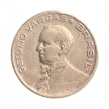 Moeda V-179a 10 Centavos 1943 MBC Getúlio Vargas Níquel Rosa Ø17mm 3gr.