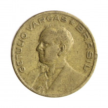 Moeda V-179 10 Centavos 1943 MBC+ Getúlio Vargas Bronze Alumínio Ø17mm 3gr.