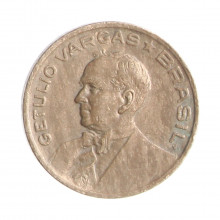 Moeda V-178 10 Centavos 1942 MBC+ Getúlio Vargas Níquel Rosa Ø17mm 3gr.
