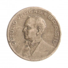 Moeda V-178 10 Centavos 1942 MBC Getúlio Vargas Níquel Rosa Ø17mm 3gr.