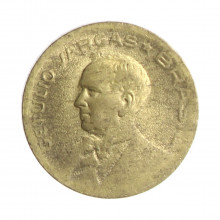 Moeda V-181a 10 Centavos 1945 MBC/SOB S/Sigla Bronze Alumínio Ø17mm 3gr.