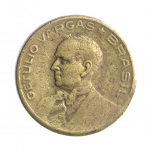 Moeda V-182 10 Centavos 1946 MBC S/Sigla Bronze Alumínio Ø17mm 3gr.