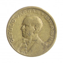 Moeda V-181a 10 Centavos 1945 MBC S/Sigla Bronze Alumínio Ø17mm 3gr.