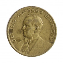 Moeda V-180 10 Centavos 1944 MBC C/Sigla Bronze Alumínio Ø17mm 3gr.