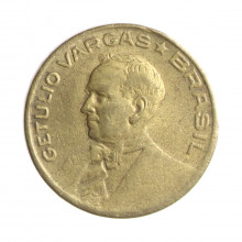 Moeda V-181a 10 Centavos 1945 MBC+ S/Sigla Bronze Alumínio Ø17mm 3gr.