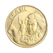 Moeda V-501 10 Centavos 2008 SOB/FC Aço Revestido de Bronze Ø20mm 4,8gr.*