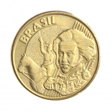 Moeda V-501 10 Centavos 2008 SOB Aço Revestido de Bronze Ø20mm 4,8gr.*