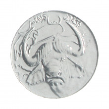 Moeda KM#129 1 Dinar 2015 (1436) FC Argélia África Aço Inoxidável Ø20,6mm 4,2gr.