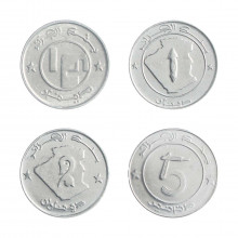 Set 4 Moedas 1992 FC Argélia África