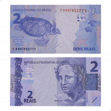 Cédula C-336 EH 2 Reais 2017 FE - Henrique de C. Meirelles / Ilan Goldfajn