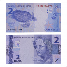 Cédula C-334 CE 2 Reais 2015 FE - Joaquim Vieira F. Levy / Alexandre A. Tombini