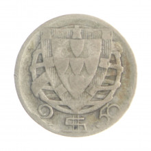 Moeda KM#580 2,5 Escudos 1943 MBC Portugal Europa Prata 0.650 Ø20,5mm 3,5gr.