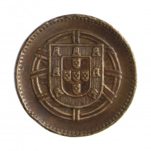 Moeda KM#568 2 Centavos 1918 BC/MBC Portugal Europa Bronze Ø23mm 5gr.