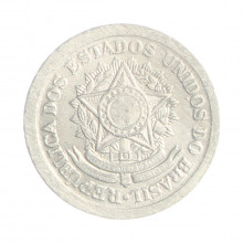 Moeda V-257 10 Centavos 1956 MBC+ Alumínio Ø17mm 1gr.