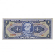 Cédula C-009 1 Cruzeiro 1944 Série 924 SOB