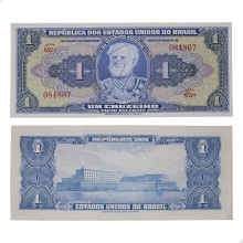 Cédula C-009 1 Cruzeiro 1944 Série 852 SOB