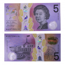 P#62 5 Dollars 2016 FE Austrália Oceania Polímero