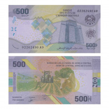 P#111 500 Francs 2020 CFA FE África Central África