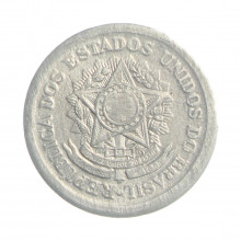 Moeda V-263 20 Centavos 1956 MBC+ Alumínio Ø19mm 1,4gr.