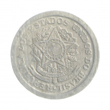 Moeda V-264 20 Centavos 1957 MBC Alumínio Ø19mm 1,4gr.