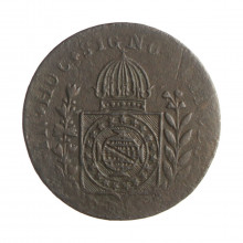 Moeda C-584 20 Réis 1828 R BC/MBC Cobre Ø30mm 7,17gr.