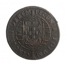 Moeda C-517 XL Réis 1820 R MBC Cobre Ø35mm 14,34gr.