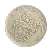 Moeda P-719 2000 Réis 1932 MBC Prata 0.500 Ø26mm 8gr.
