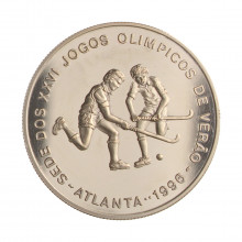 Moeda KM#60 1000 Dobras 1996  SOB/FC São Tomé e Príncipe África  Jogos Olímpicos de Verão de 1996, Atlanta Cupro Níquel
