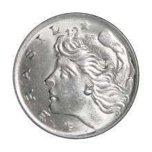 Moeda V-333 5 Centavos 1975 FC FAO Aço Inoxidável Ø21mm 2,7gr.